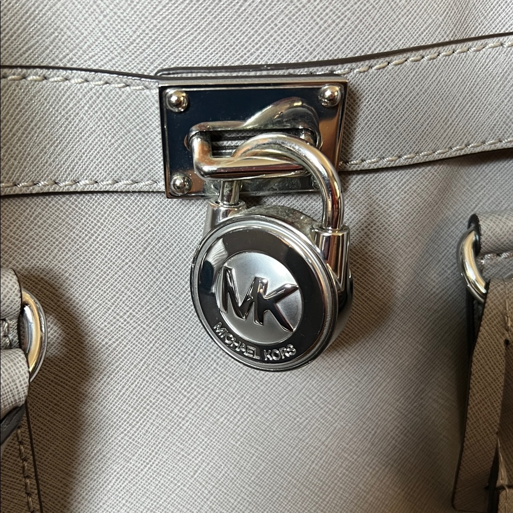 Michael Kors Light Gray Satchel - Picture 3 of 6